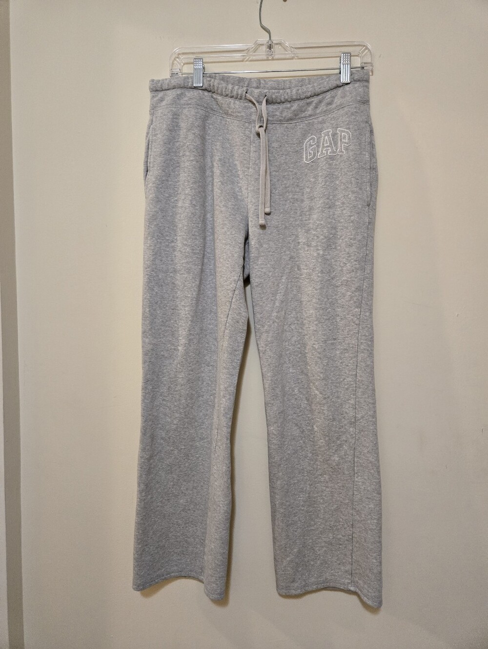 Gap Vintage Arch Logo Wide-Leg Fleece Sweatpants, Size M